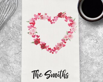 Personalized Gift Valentine's Day Gift Valentine's Tea Towel Personalized Hearts Design Tea Towel Personalized Valentine's Day Personalized Gift Valentine's Day Gift Valentine's Tea Towel Personalized Hearts Design Tea Towel Personalized Valentine's Day