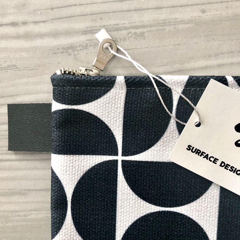 Ready to Ship Black White Zipper Carryall iPad Sleeve Zippered Bag Graduation Gift Mother/'s Day Gift Travel Bag Pouch
