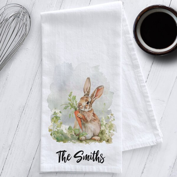 Bunny Tea Towel - Etsy