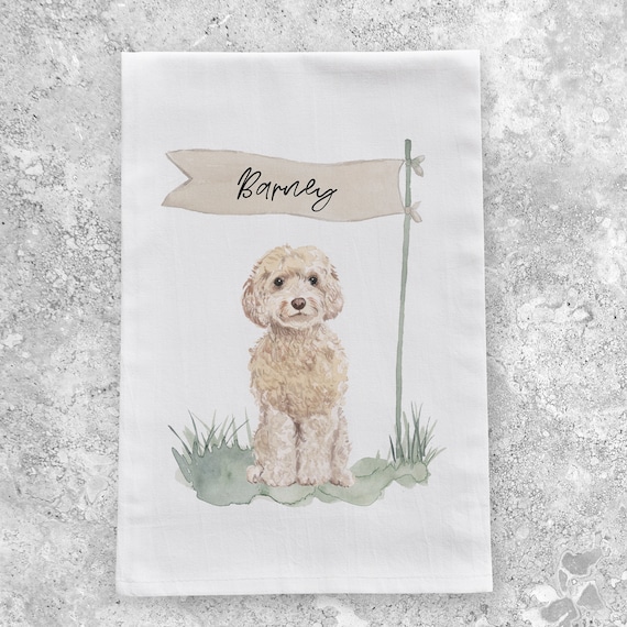 Personalized Cockapoo Kitchen Tea Towel Dog Lover Gift | Etsy