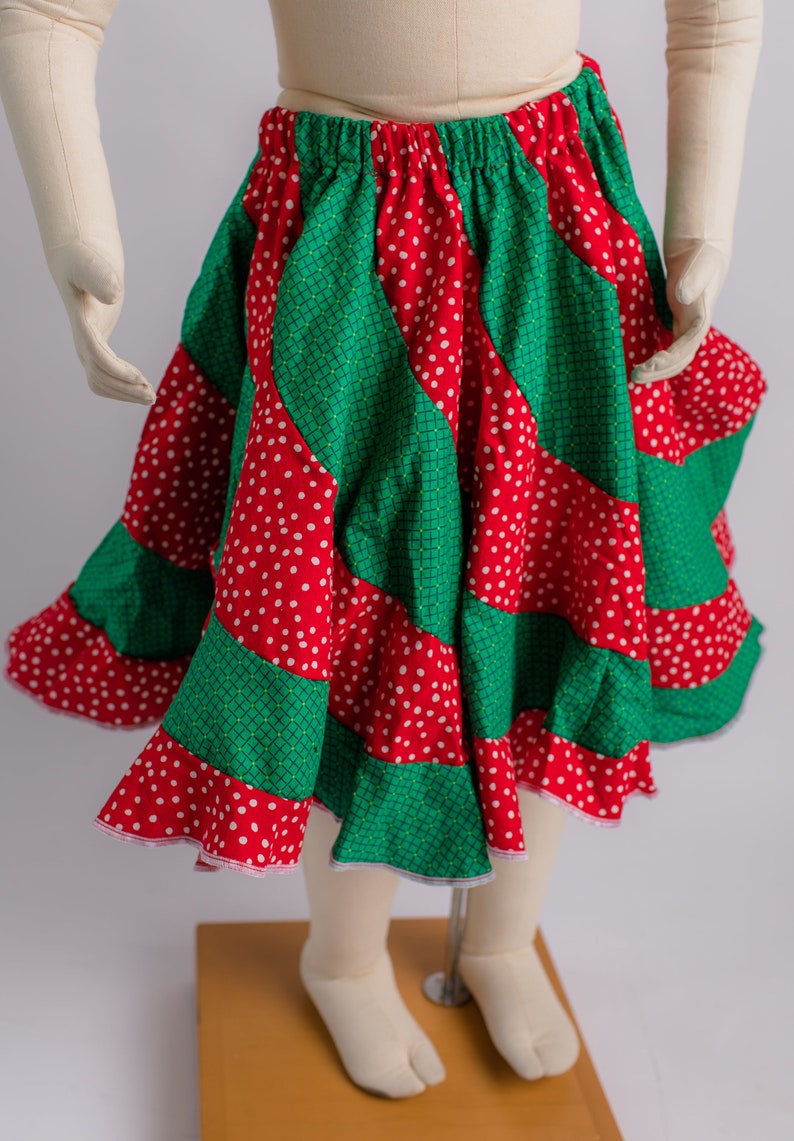 Twirl Skirt Custom Peppermint Swirl Kids skirt image 9