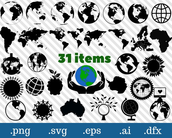 Download earth svg world map svg earth cricut globe svg earth art ...