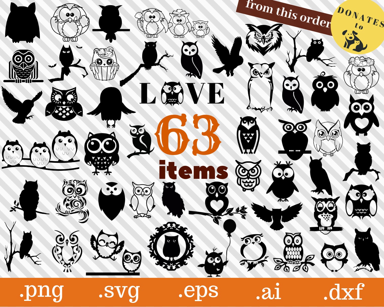 Download owl svg owl cricut owl cutfile owl silhouette owl vinyl | Etsy