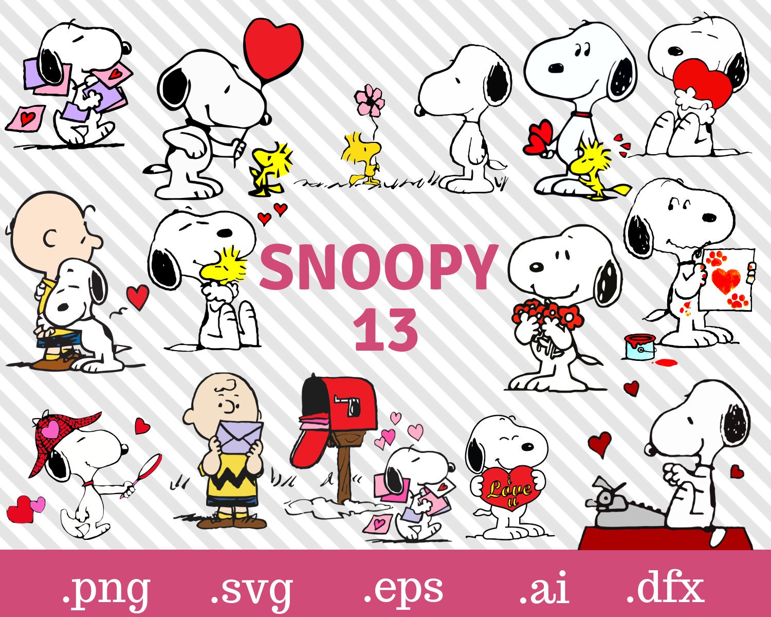 snoopy svg snoopy Valentine's Day svg snoopy t shirt | Etsy