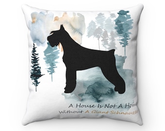 Giant Schnauzer dog remembrance gift,  Custom Dog Pillow, Personalized Pet Pillow,  Home Decor, Gift For Her