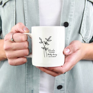 Custom Birth Month Birth Flower Mug, Plant Mom Mug, Mother's Day Gift, Gift for her, Mothers Day Mug, Plant Lover Gift, Garden Mug image 5