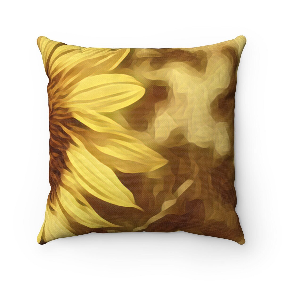 Sunflower Yellow Floral Throw Pillow Gift for Her Home Decor Etsy