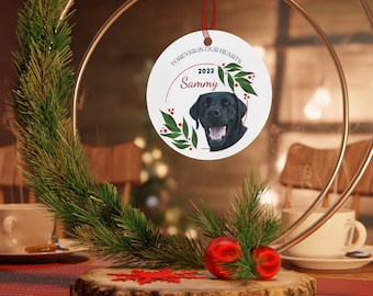 Personalized Dog Metal Ornament, Gift for Her, Christmas gift, custom dog photo ornament