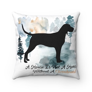 Coonhound Dog Pillow: Personalized Pet Memorial Gift