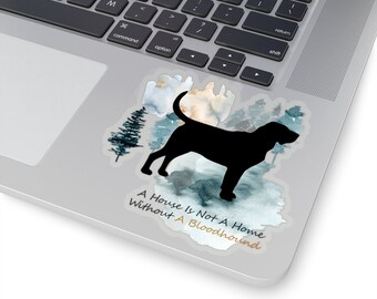 Bloodhound Dog  Sticker,  Vinyl Artist Designed Illustration, Multiple Sizes,  Dog Mom, Gift for Her