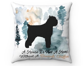 Brussels Griffon Dog Pillow,  Custom Dog Pillow, Personalized Pet Pillow,  Home Decor, Gift For Her