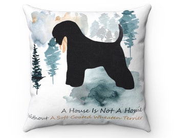 Dog Throw Pillow, Accent Pillow, Cushions for Couch, Dog Gifts Soft Coated Wheaten Terrier, Home Decor, Gift For Her