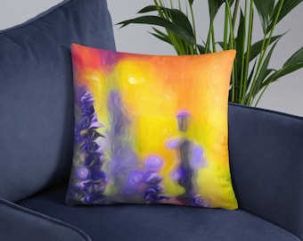 Bright Colorful, Accent, Throw Pillow, Purple Cushion