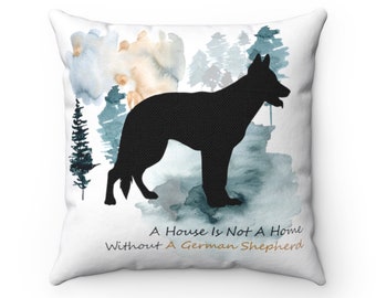 German Shepherd Dog Pillow,  Custom Dog Pillow, Personalized Pet Pillow,  Home Decor, Gift For Her