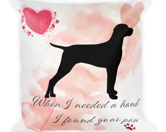 Vizsla Dog Pillow,  Custom Dog Pillow, Personalized Pet Pillow,  Home Decor, Gift For Her