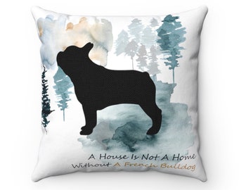 French Bulldog Dog Pillow,  Custom Dog Pillow, Personalized Pet Pillow,  Home Decor, Gift For Her