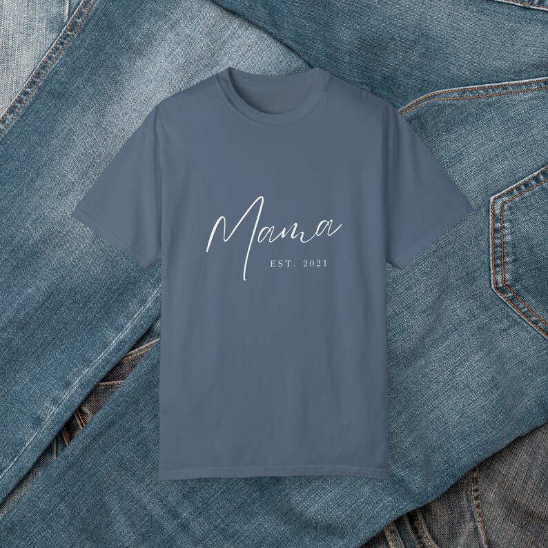 Comfort Colors Mama and Dad Shirts, New Dad Shirt, Gift for New Mom, Pregnancy Announcement Shirts, Mother's Day Gift, Father's Day Gift image 5