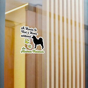 Alaskan Malamute Dog Sticker, vinyl sticker, dog sticker, gift for her