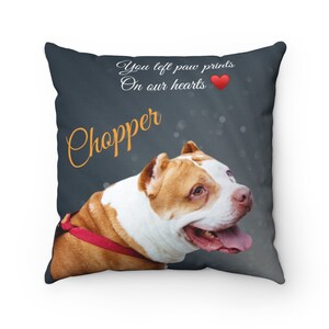 Custom Dog Pillow, Personalized Dog Pillow, Custom Pet Pillow, Dog Pillow Cover, Pet Memorial, Dog Lovers Gift, Dog Memorial