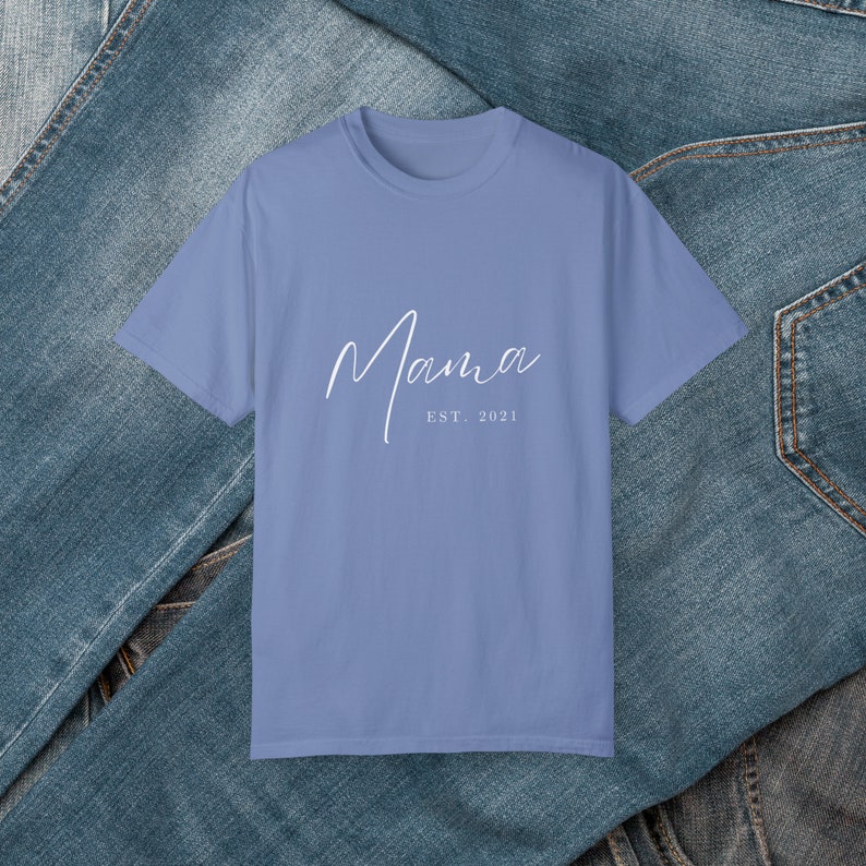 Comfort Colors Mama and Dad Shirts, New Dad Shirt, Gift for New Mom, Pregnancy Announcement Shirts, Mother's Day Gift, Father's Day Gift image 9