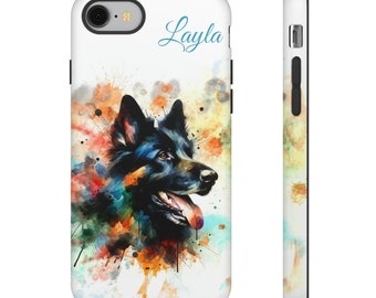 Tough Cases cell phone case, personalized dog, custom dog gift, gift for her, dog lover