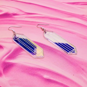 iridescent crystal earrings