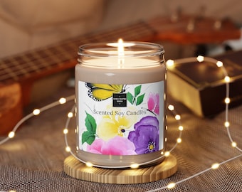 Vela de soja perfumada, 9 oz