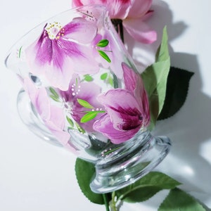 Handpainted Floral designed Coffee or Tea Mug, 15ozs. This Mug is microwave and topshelf dishwasher safe. image 3