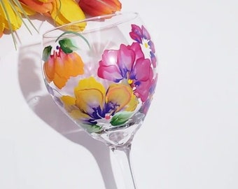 Spring Inspired Red Wine Glass 19oz.