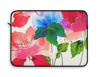 Floral Designed Laptop Sleeve