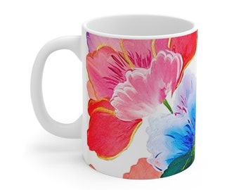 Floral Designed Mug 11oz
