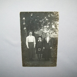 Old Antique Vtg 1910s Young Boy Wears Kilt and Sporran Real Photo Post Card RPPC