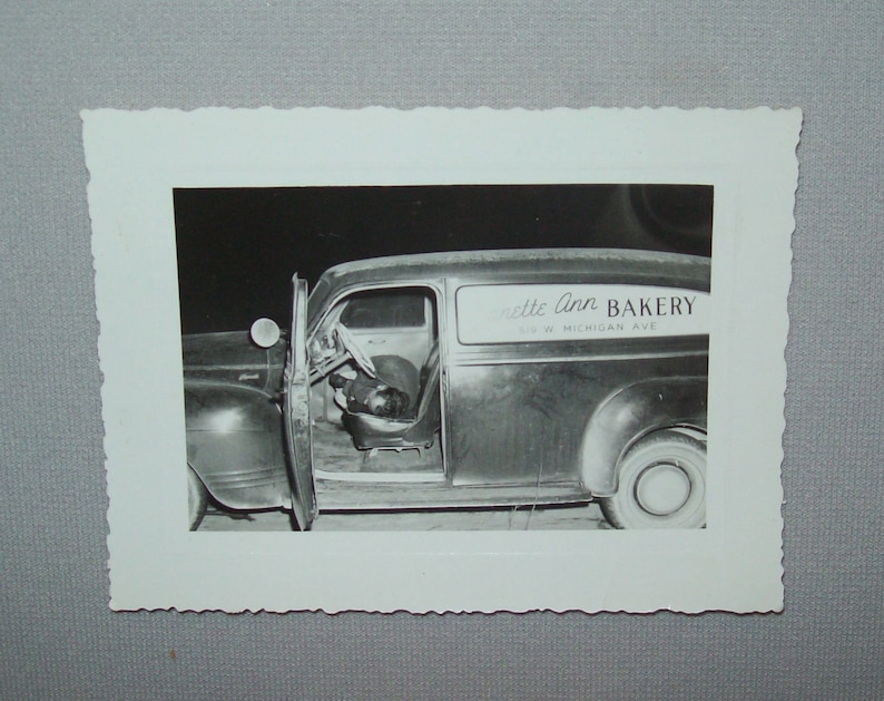 Vtg 1948 Photo Suicide Victim Robert Walters Jeanette Ann Bakery Battlecreek Mi