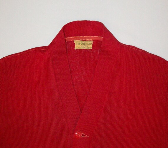Old Vtg 1950s Letterman Varsity Sweater Size 38 S… - image 4