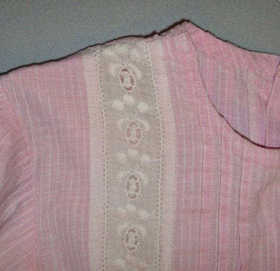 Old Vtg Ca 1910s Edwardian Small Girls Pink Dress… - image 8