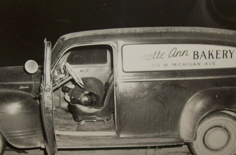 Vtg 1948 Photo Suicide Victim Robert Walters Jeanette Ann Bakery Battlecreek Mi