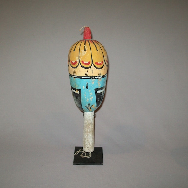 Old Antique Vtg C 1930s Original Native American Hopi Indian Dance Rattle Beauty