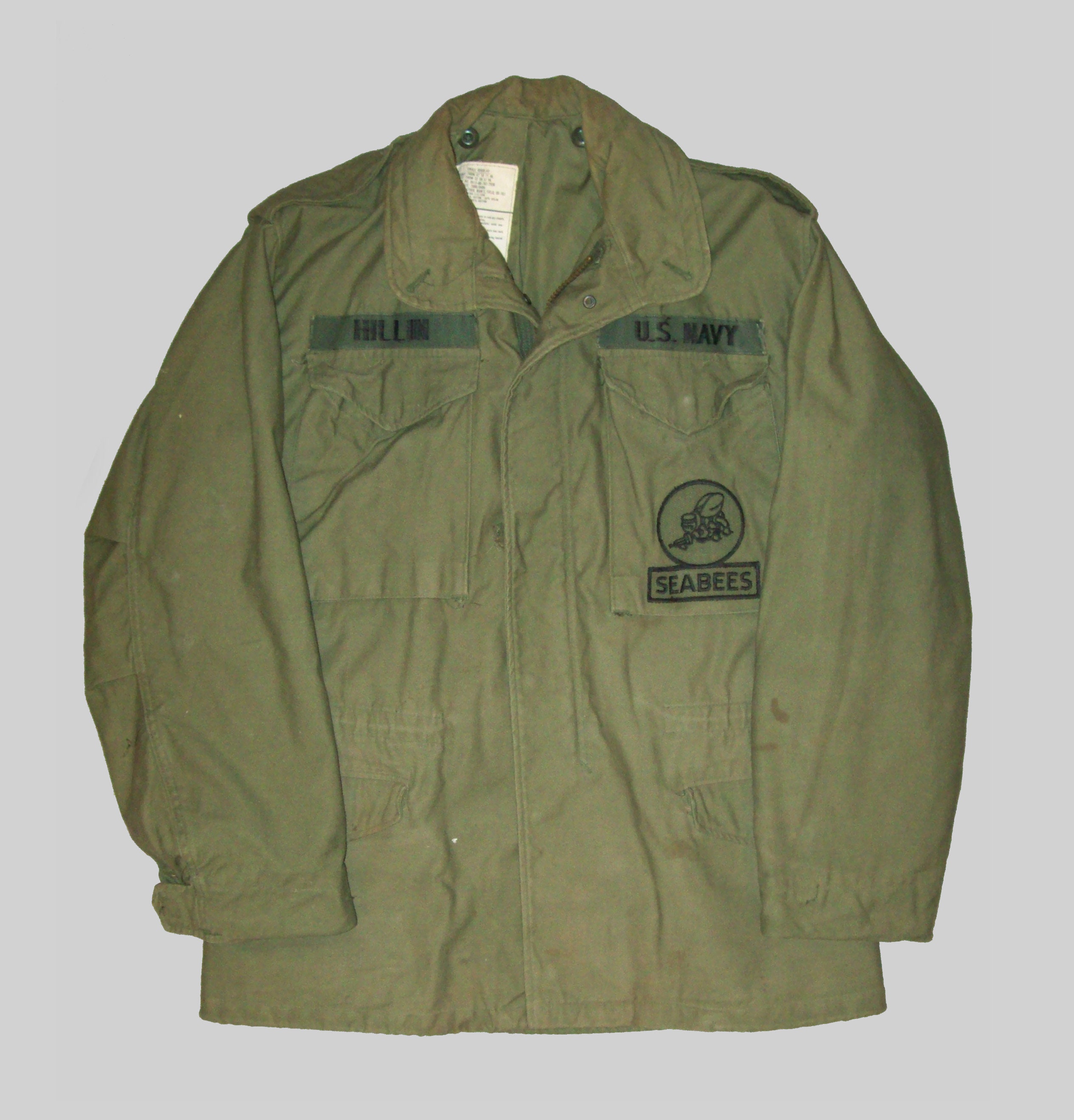 GENUINE US ARMY VIETNAM M65 FIELD JACKET 70s VG COND
