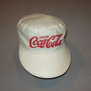 Vecchio antico Vtg degli anni '30 Bere Coca Cola Pittori Tappo di carta Taglia 7,25 Molto bello
