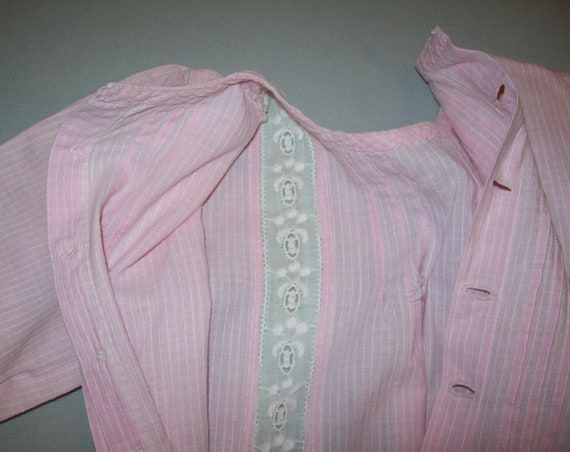 Old Vtg Ca 1910s Edwardian Small Girls Pink Dress… - image 10