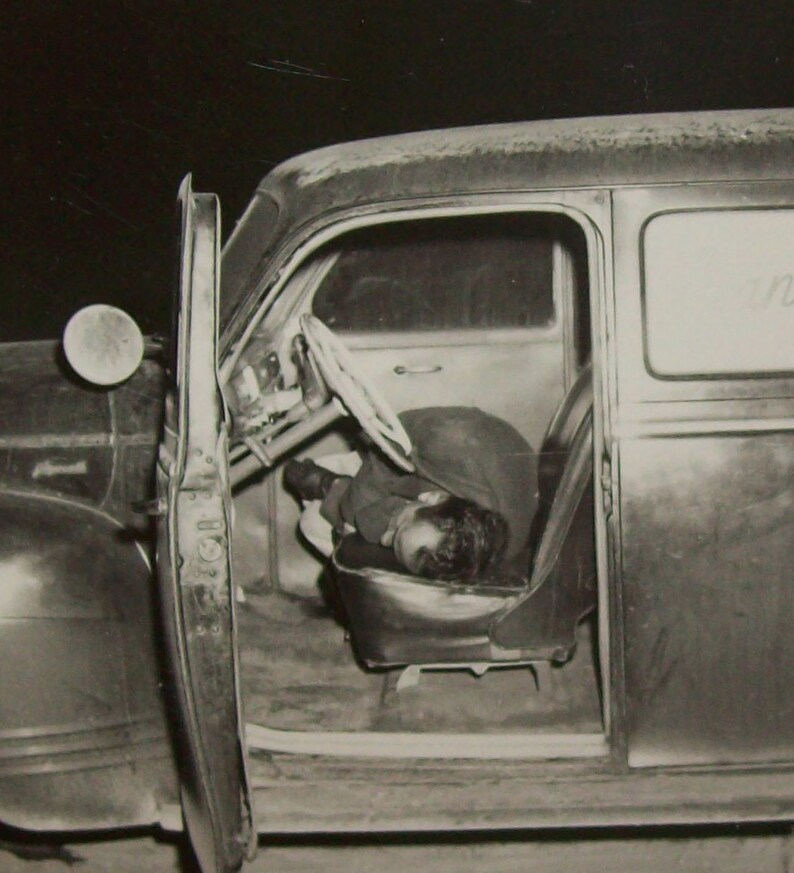 Vtg 1948 Photo Suicide Victim Robert Walters Jeanette Ann Bakery Battlecreek Mi