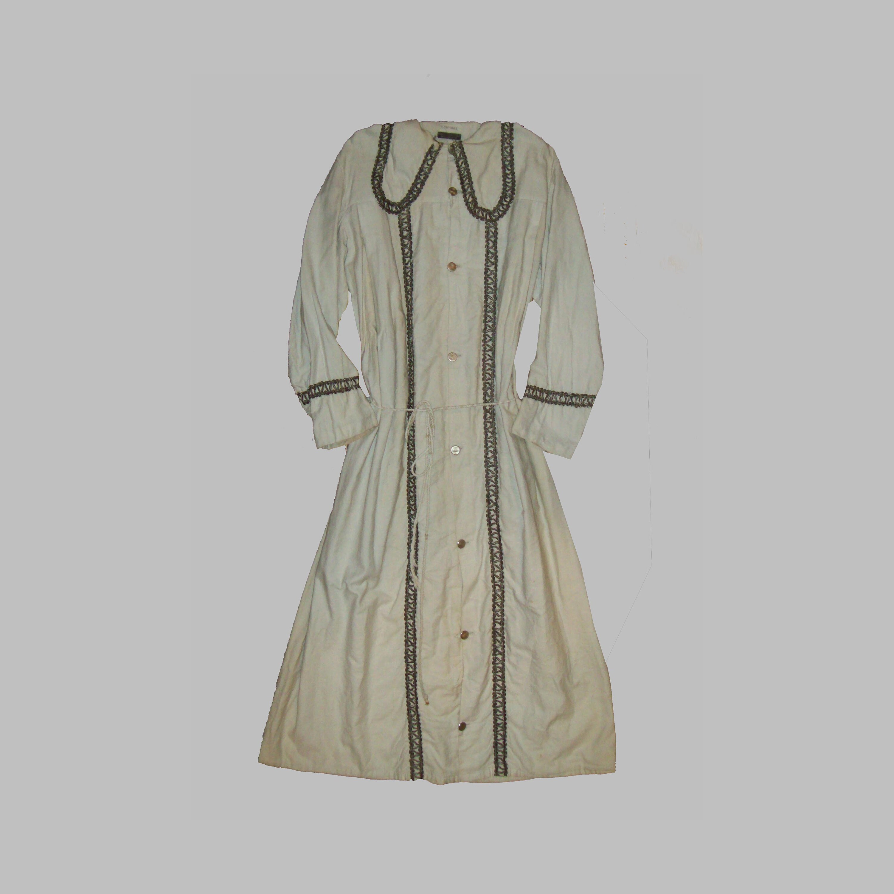 Old Robe Flag Old Antique Vtg C 1880s Odd Fellows Long White Cotton Lodge Fraternal ...
