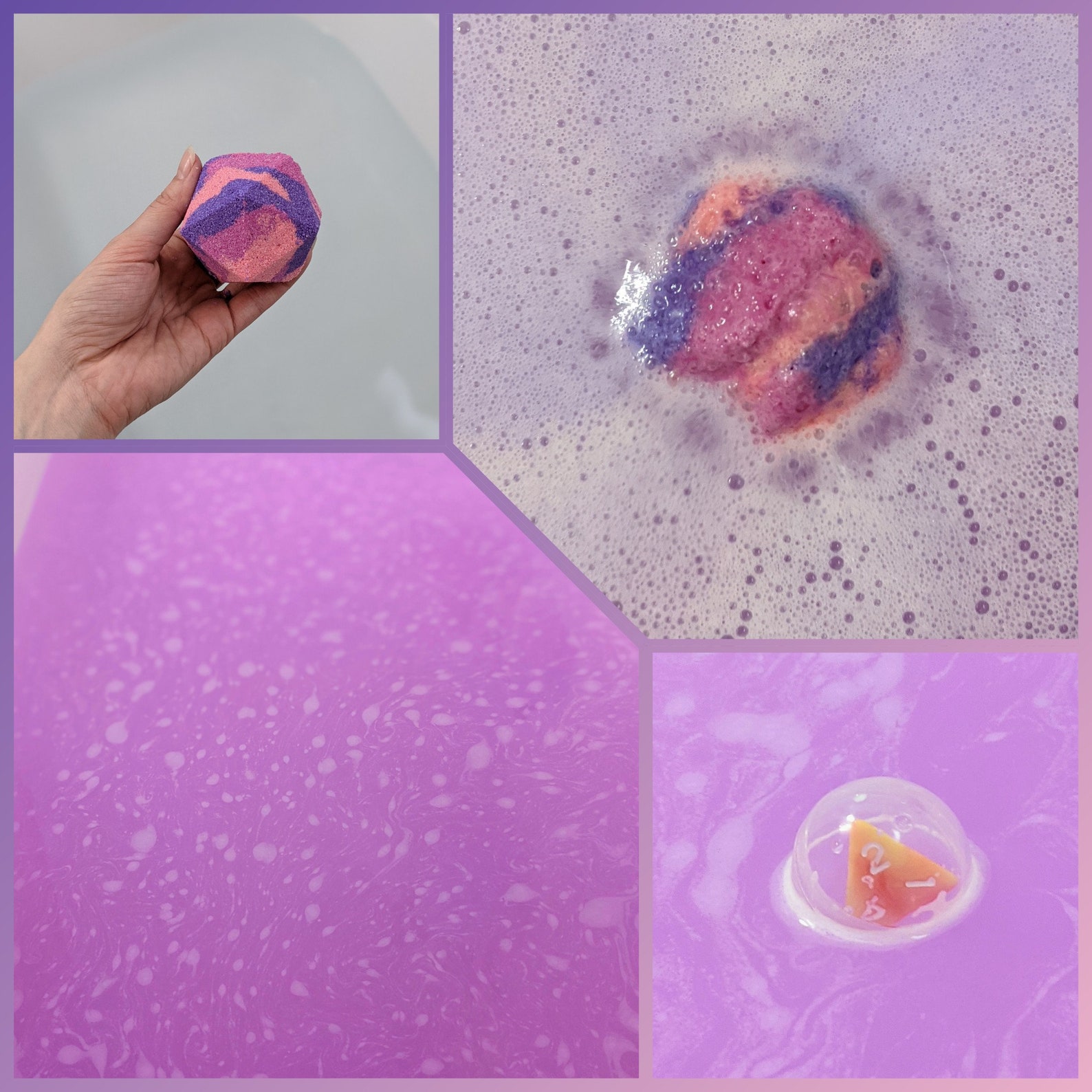 D&D Poison Spray Themed Bath Bomb With Random Dice Etsy Canada