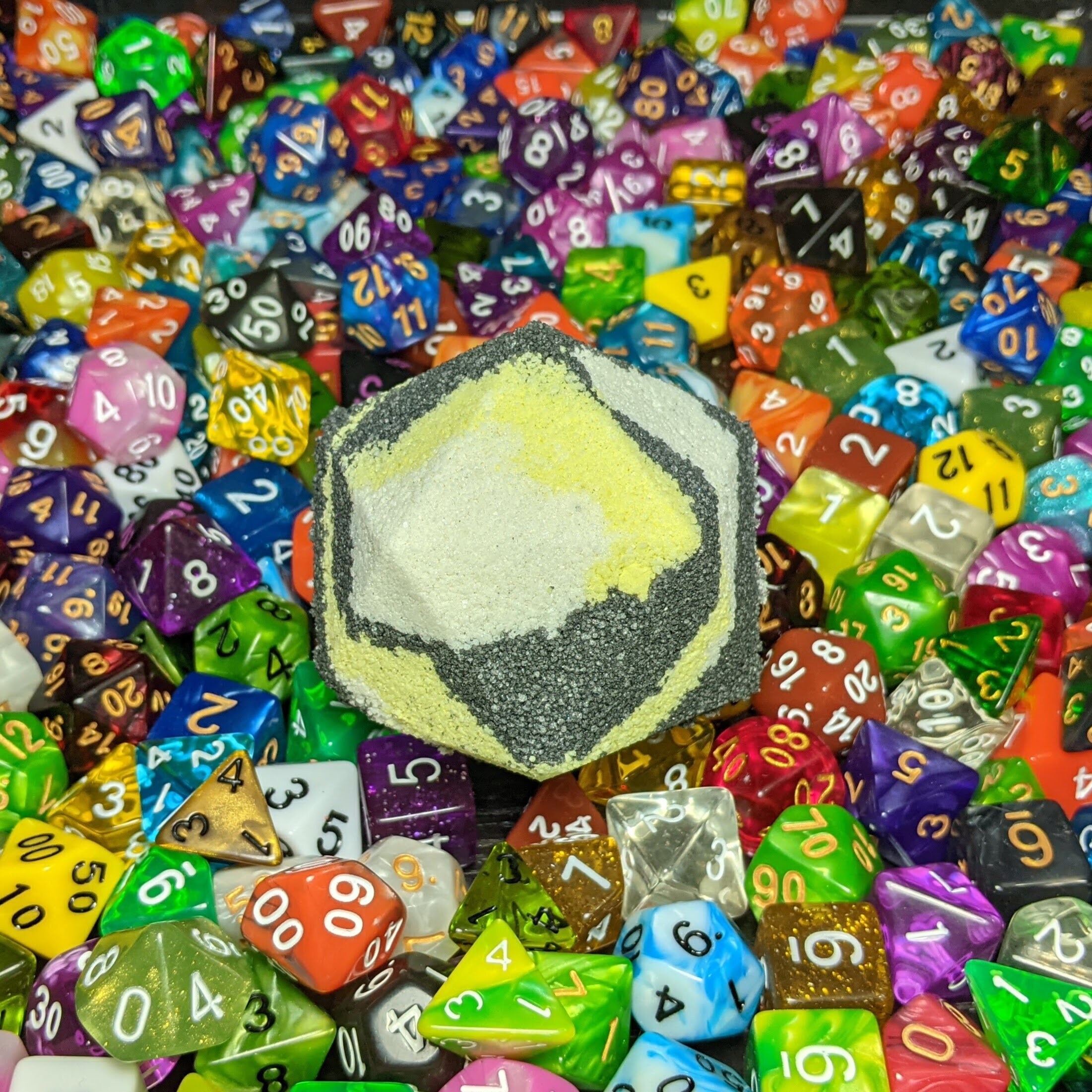 D&D Shocking Grasp Themed Bath Bomb with Random Dice Etsy
