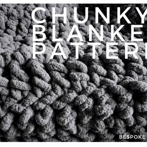 Chunky Yarn Throw Blanket Pattern / Chunky Chenille Crochet Blankets / Chunky Blanket Pattern