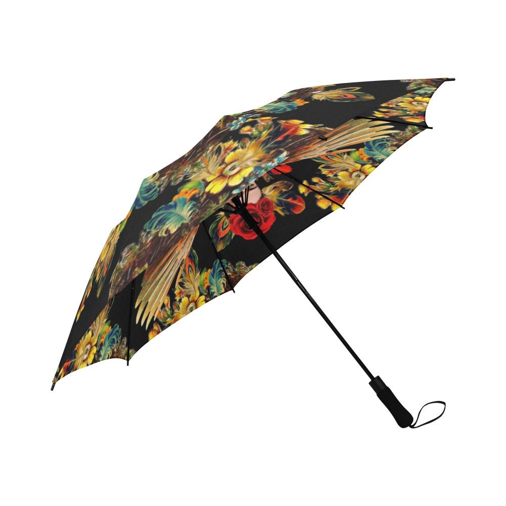 Accessoires Paraplus & regenaccessoires All Season Umbrella Frida Kahlo Rainwear Semi-Automatic Foldable Umbrella Wearable Art 