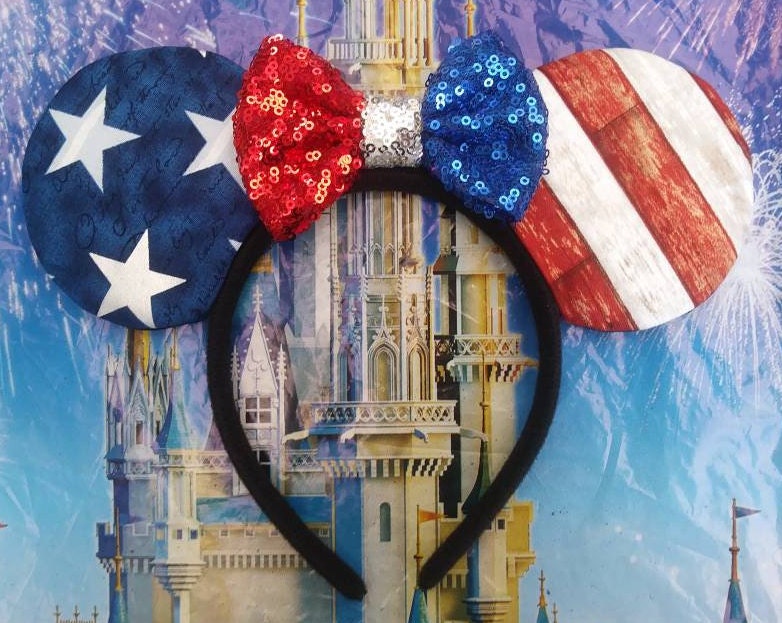 America 250 Disney Ears Headband, 4th of July Minnie Ears  display picture 3