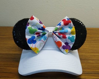 Disney Hat Visor, Minnie Ears Visor, Disney Ears Hat, Disney Ears Visor, Mickey Head Hat Visor, RunDisney Visor, Disney Visor