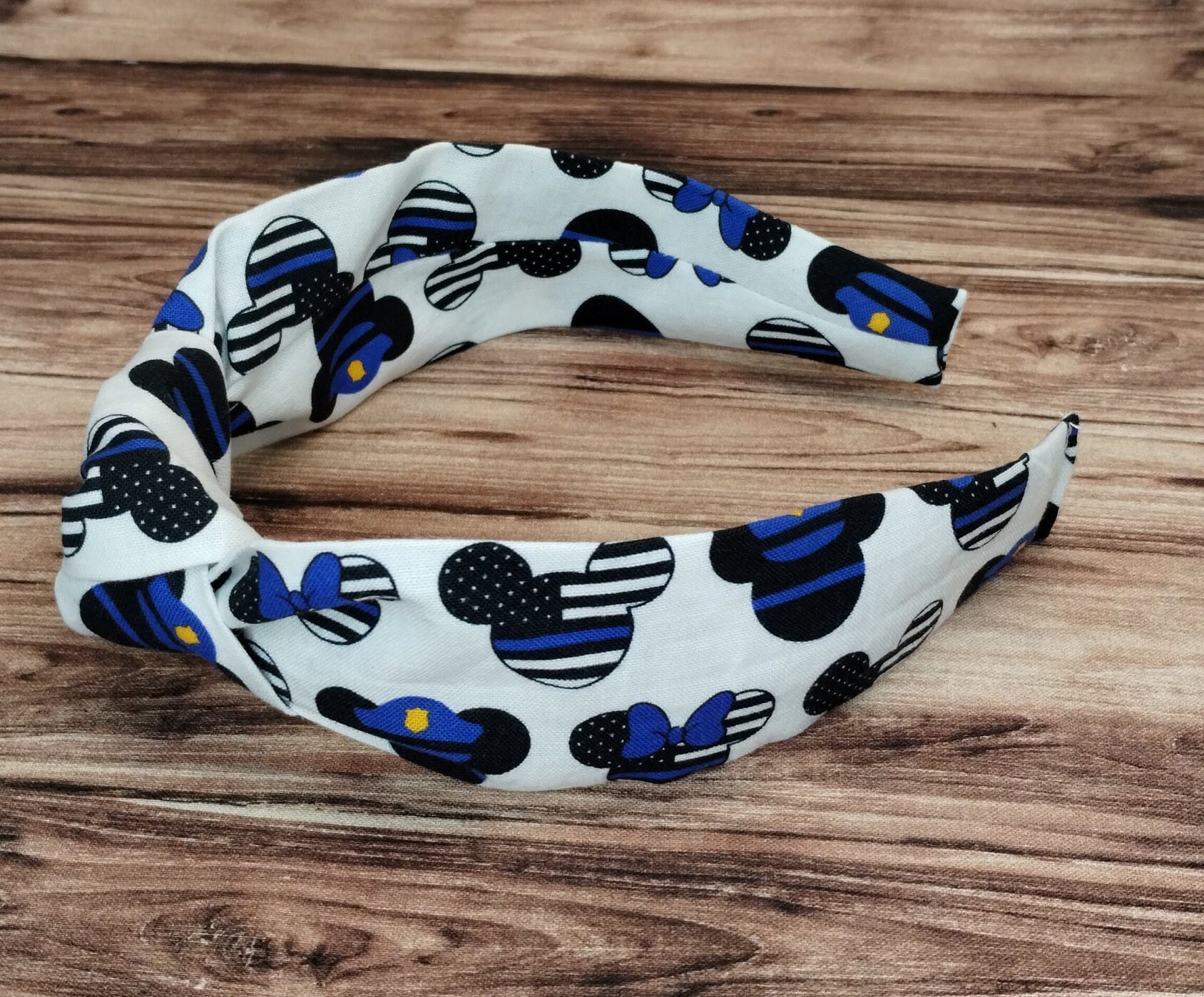 Disney Thin Blue Line Minnie Mouse Headband, Thin Blue Line Mickey ...