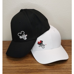 Disney Bride or Groom Hat, Mr. or Mrs. Disney Hat, Disney Honeymoon Hat, Disney Bride Hat, Disney Groom Hat, Minnie Bride Hat